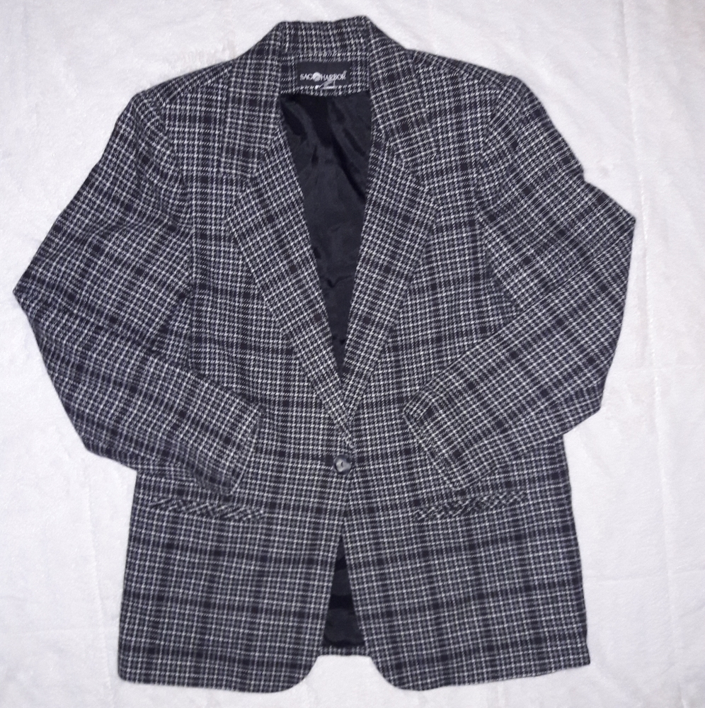 Vintage Houndstooth Blazer